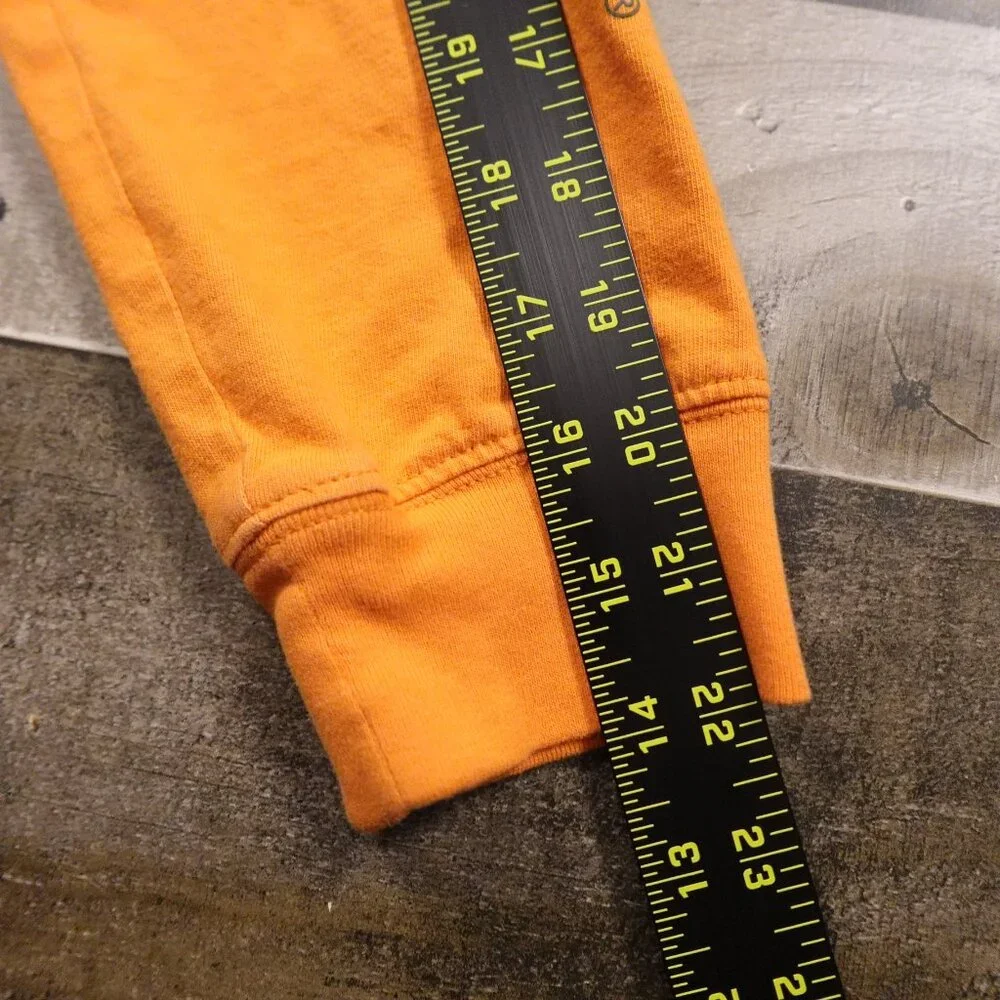 Carhartt Pocket Long Sleeve T Shirt‎ Boys Large Orange Logo Workwear